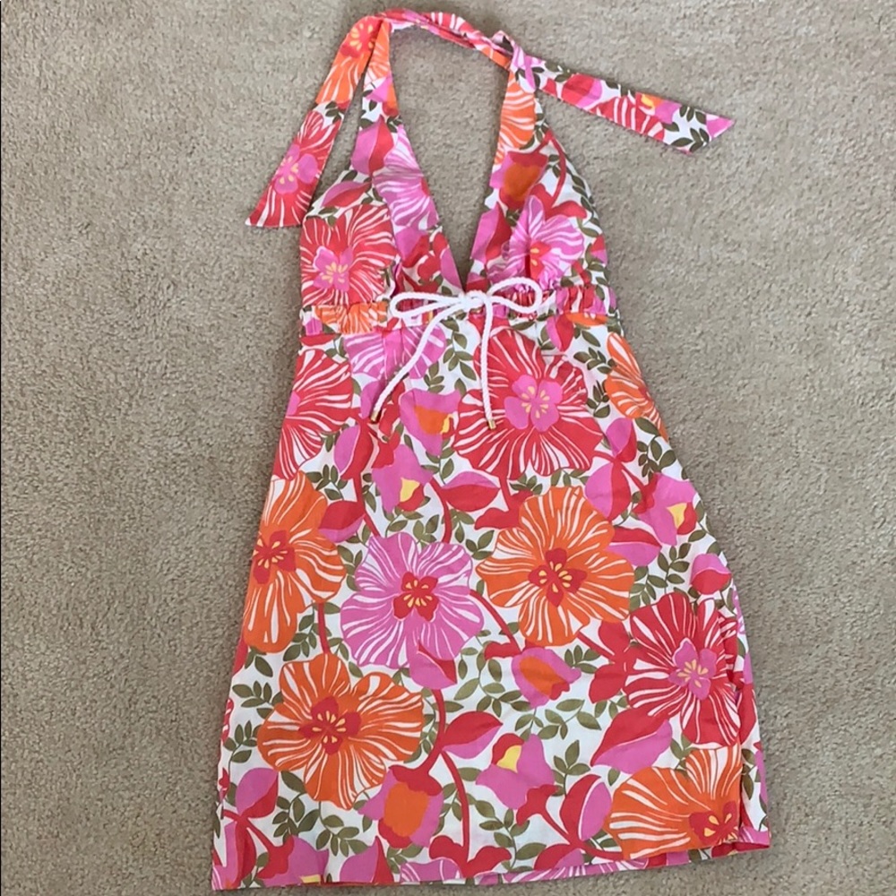 Lilly Pulitzer floral halter dress size 2